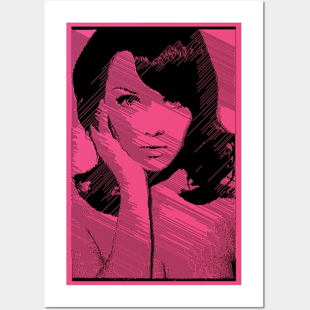 8-bit Mod Girl ∆∆∆∆ Graphic Design/Illustration Wall Art by DankFutura